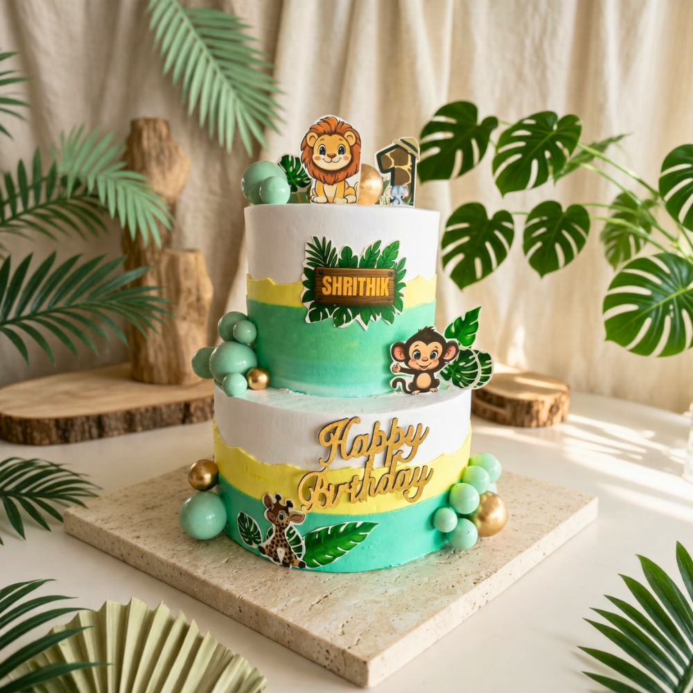 Jungle Safari Adventure Cake
