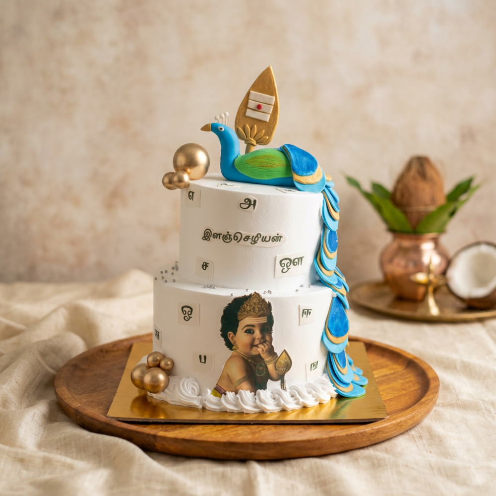 Little Murugan Birthday Cake